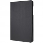 Samsung Galaxy Tab S6 10.5 (T865, T860) solidus atverčiamas juodas odinis dėklas - knygutė (sulankstomas)