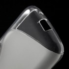 Samsung Galaxy Trend 2 G313 skaidrus (permatomas) kieto silikono TPU dėklas - nugarėlė
