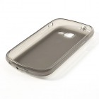Samsung Galaxy Trend II S7570 kieto silikono tpu skaidrus pilkas dėklas - nugarėlė
