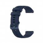 Išmaniojo laikrodžio (Samsung Galaxy Watch 4 / 5, Garmin) kieto silikono (TPU) mėlyna apyrankė