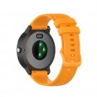 Išmaniojo laikrodžio (Samsung Galaxy Watch 4 / 5, Garmin) kieto silikono (TPU) oranžinė apyrankė