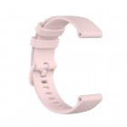 Išmaniojo laikrodžio (Samsung Galaxy Watch 4 / 5, Garmin) kieto silikono (TPU) šviesiai rožinė apyrankė