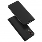 „Dux Ducis“ Skin serijos Samsung Galaxy Xcover 5 (G525) juodas odinis atverčiamas dėklas