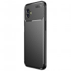 Samsung Galaxy Xcover 6 Pro (G736) „Fiber“ kieto silikono TPU juodas dėklas - nugarėlė