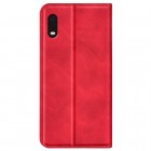 Samsung Galaxy XCover Pro (G715) „Split“ raudonas odinis atverčiamas dėklas - knygutė