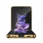 Samsung Galaxy Z Flip3 (F711) GKK Marble plastikinis juodas auksinis dėklas - nugarėlė