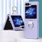 Samsung Galaxy Flip6 5G (SM-F741B) „Ring“ plastikinis violetinis dėklas - nugarėlė