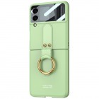 Samsung Galaxy Z Flip4 (F721) „GKK“ Ring plastikinis žalias dėklas - nugarėlė