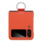 Samsung Galaxy Z Flip4 (F721) „Ring“ plastikinis oranžinis dėklas - nugarėlė