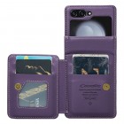 Samsung Galaxy Flip5 5G (SM-F731B) „CaseMe“ Wallet plastikinis violetinis dėklas - nugarėlė