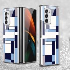Samsung Galaxy Z Fold2 5G (F916B) GKK Pattern mėlynas plastikinis dėklas - nugarėlė