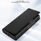 Samsung Galaxy Z Fold3 5G (F926B) „Split“ serijos juodas odinis atverčiamas dėklas - knygutė