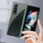 Samsung Galaxy Z Fold3 5G (F926B) GKK skaidrus plastikinis žalios spalvos dėklas - nugarėlė