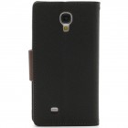 „Mercury“ Fancy Samsung Galaxy S4 (I9500) juodas odinis dėklas
