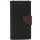 „Mercury“ Fancy Samsung Galaxy S4 (I9500) juodas odinis dėklas