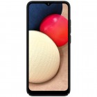Samsung Galaxy M02s „Nillkin“ Frosted Shield juodas plastikinis dėklas, nugarėlė