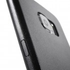 Slim Leather Samsung Galaxy S6 G920F juodas odinis dėklas - nugarėlė