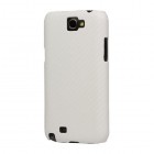 Baltas karboninis Samsung Galaxy Note 2 N7100 dėklas (dėkliukas, nugarėlė)