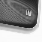 Samsung Galaxy S4 i9505 plastikinis cd stiliaus juodas dėklas (dėkliukas, nugarėlė) (Samsung Galaxy S IV i9505, i9500, i9502 dėklas) / Priedai.lt