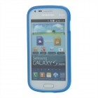 Mėlynas silikoninis TPU Samsung Galaxy S Duos S7562 (Samsung Galaxy Trend S7560) dėklas (dėkliukas)