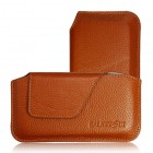 Rudos spalvos odinė Samsung Galaxy S3 įmautė - dėklas