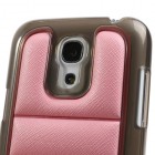 Stilingas „Infisens“ Hybrid Bumper rožinis Samsung Galaxy S4 Mini dėklas