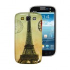 Samsung Galaxy S3 i9300 retro stiliaus plastikinis dėklas (dėkliukas, nugarėlė) - Eifelis