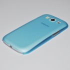 Skaidrus mėlynas, itin plonas Samsung Galaxy S3 dėklas