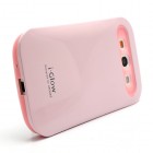 „i-Glow“ rožinis Samsung Galaxy S3 i9300 dėklas (dėkliukas)
