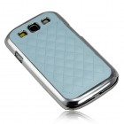 Stilingas šviesiai mėlynas odinis Samsung Galaxy S3 i9300 dėklas (dėkliukas, nugarėlė)