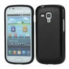 Juodas silikoninis TPU Samsung Galaxy S Duos S7562 (Samsung Galaxy Trend S7560 ) dėklas (dėkliukas)