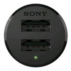 Originalus Sony Dual USB AN430 automobilinis įkroviklis juodas su Type-C usb laidu (5V/2.4A)