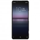 Soft Slim serijos Sony Xperia 1 II juodas odinis dėklas - nugarėlė