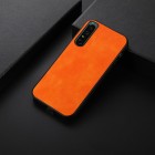 „Deluxe Leather“ Sony Xperia 1 IV oranžinis odinis dėklas