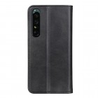 Sony Xperia 1 V „Split“ juodas odinis atverčiamas dėklas - knygutė