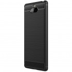 Sony Xperia 10 (XA3) „Carbon“ kieto silikono TPU juodas dėklas - nugarėlė