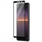 Sony Xperia 10 II 3D Rewan 9H Tempered Glass sustiprintos apsaugos juodas pilnai dengiantis apsauginis ekrano stiklas 0,26 mm