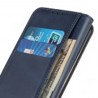 Sony Xperia 10 III „Split“ mėlynas odinis atverčiamas dėklas - knygutė