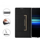 Sony Xperia 10 VI (6-os kartos) „Vili“ atverčiamas juodas dėklas