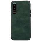 „Deluxe Leather“ Sony Xperia 5 III žalias odinis dėklas
