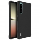 Sony Xperia 5 IV Imak sustiprintos apsaugos kieto silikono TPU juodas dėklas - nugarėlė
