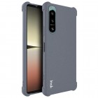 Sony Xperia 5 IV Imak sustiprintos apsaugos kieto silikono TPU pilkas dėklas - nugarėlė