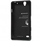 Sony Xperia C4 (E5303, E5306, E5353) juodas Mercury kieto silikono (TPU) dėklas