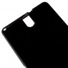 Sony Xperia C5 Ultra Mercury juodas kieto silikono tpu dėklas - nugarėlė