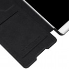 Prabangus „Nillkin“ Qin serijos juodas odinis atverčiamas Sony Xperia C5 Ultra dėklas