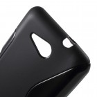 Sony Xperia E4g kieto silikono TPU juodas dėklas - nugarėlė