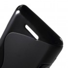 Sony Xperia E4g kieto silikono TPU juodas dėklas - nugarėlė