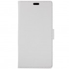 Sony Xperia L1 (G3311, G3312, G3313) atverčiamas baltas odinis dėklas - piniginė