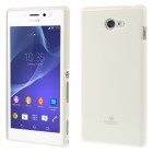 Sony Xperia M2 D2303 Mercury baltas kieto silikono tpu dėklas - nugarėlė
