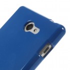 Sony Xperia M2 D2303 Mercury tamsiai mėlynas kieto silikono tpu dėklas - nugarėlė